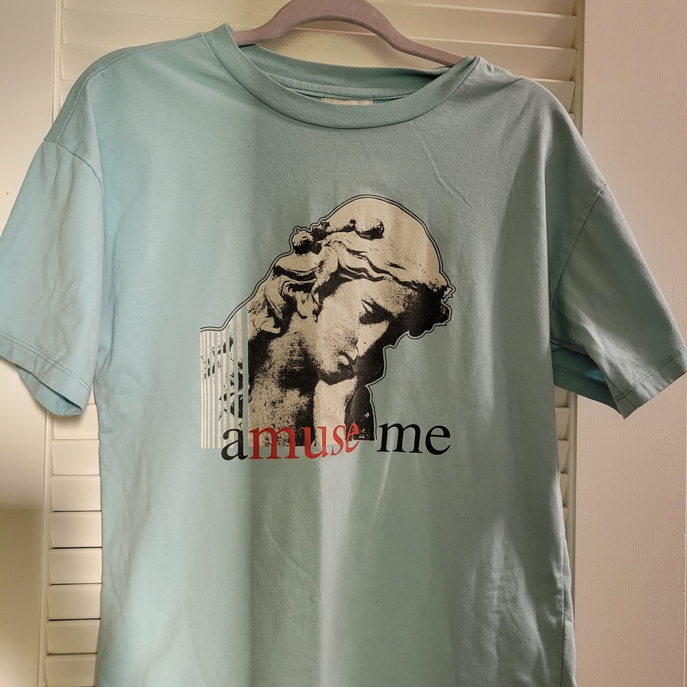 bp Light Mint Green 'amuse me' Graphic Short Sleeve Tee